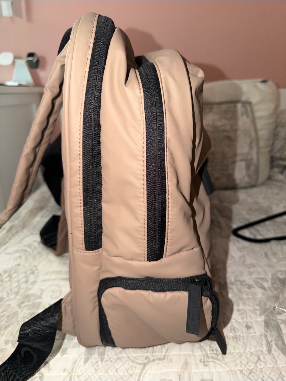 Calpak Backpack in Light Taupe - Picture 4 of 9